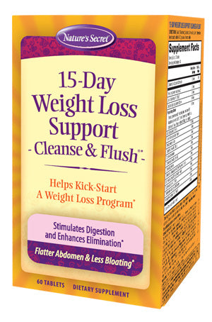 Natures Secret 15-Day Weight Loss Cleanse & Flush 60Ct