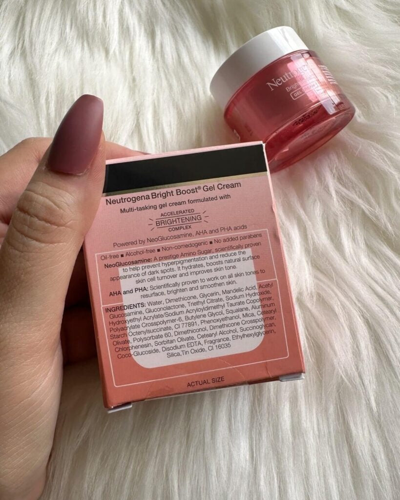 Neutrogena Bright Boost Gel Cream Moisturizer