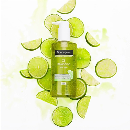 Neutrogena Oil Balancing Facial Wash with Lime & Aloe Vera – 200ml