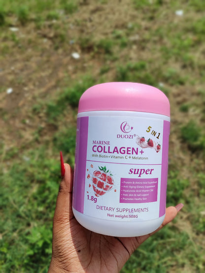 Duozi Marine Collagen + Biotin + Vitamin C + Melatonin Dietary Supplements