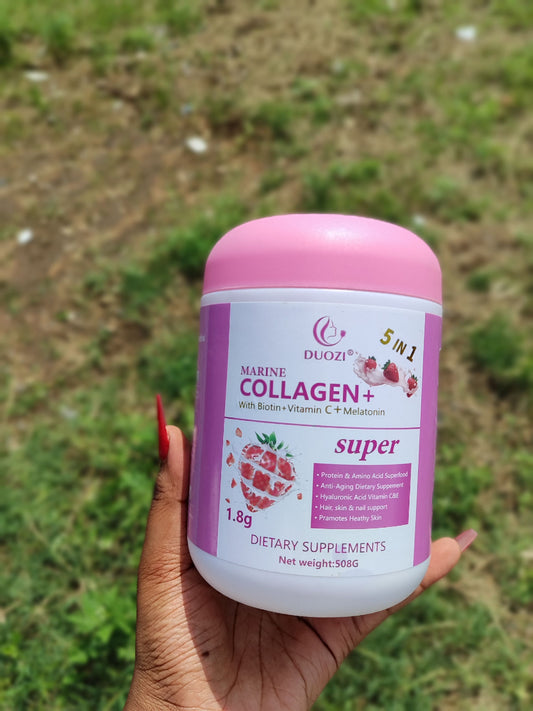 Duozi Marine Collagen + Biotin + Vitamin C + Melatonin Dietary Supplements