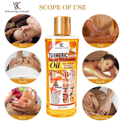 VEET GOLD New TURMERIC Anti-Aging & Anti Dark Spots Body Oil. Cleans, Removes Dark Knuckles, Black Spots, Dark Spots