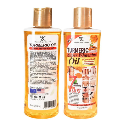 VEET GOLD New TURMERIC Anti-Aging & Anti Dark Spots Body Oil. Cleans, Removes Dark Knuckles, Black Spots, Dark Spots