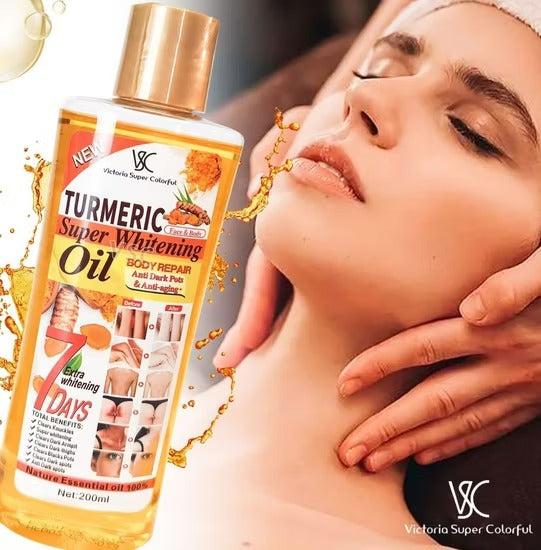 VEET GOLD New TURMERIC Anti-Aging & Anti Dark Spots Body Oil. Cleans, Removes Dark Knuckles, Black Spots, Dark Spots