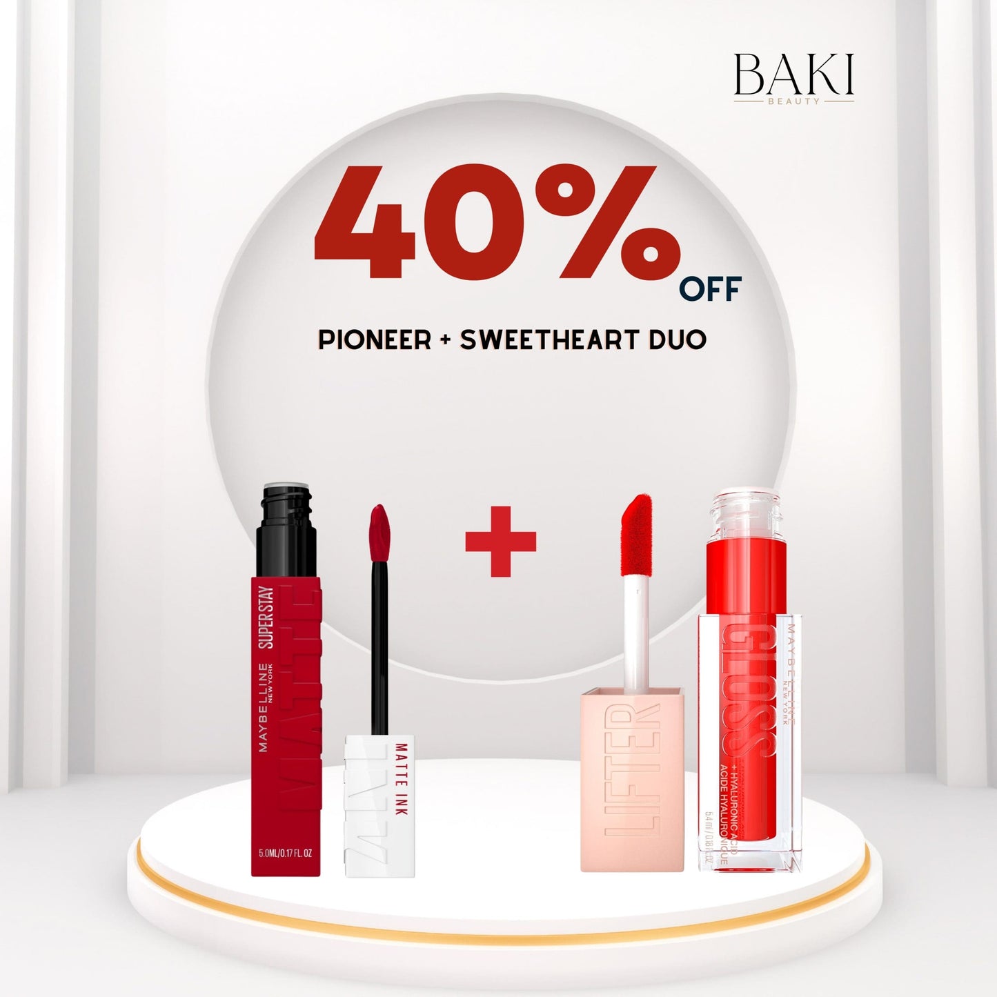 Maybelline Pioneer + Lifter Gloss Sweetheart Duo 5.4ml