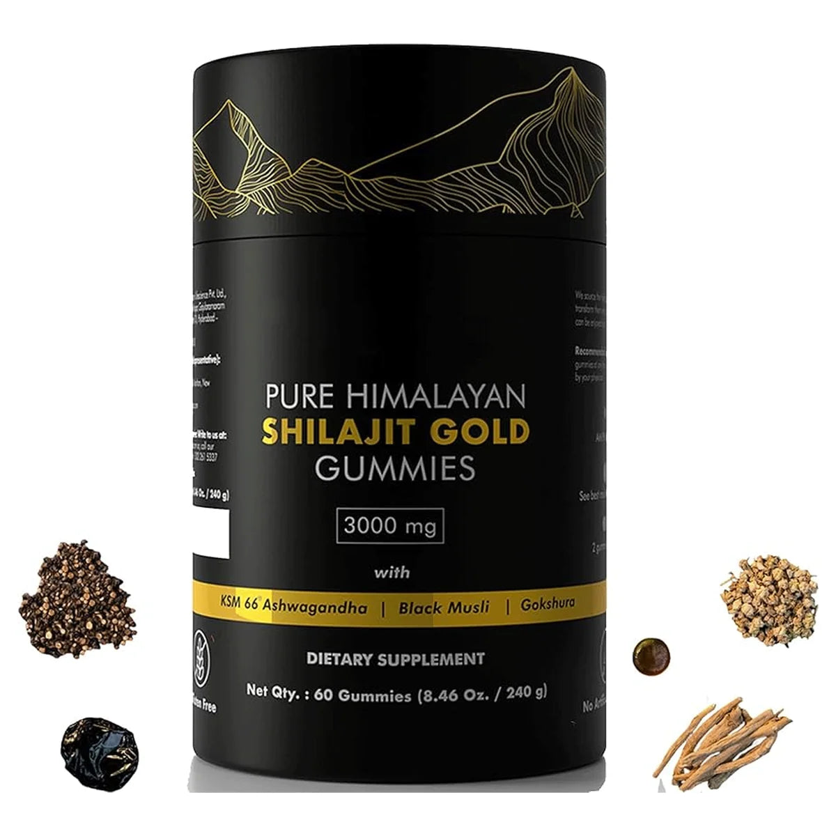 Pure Himalayan Shilajit Gold Gummies (3000mg)