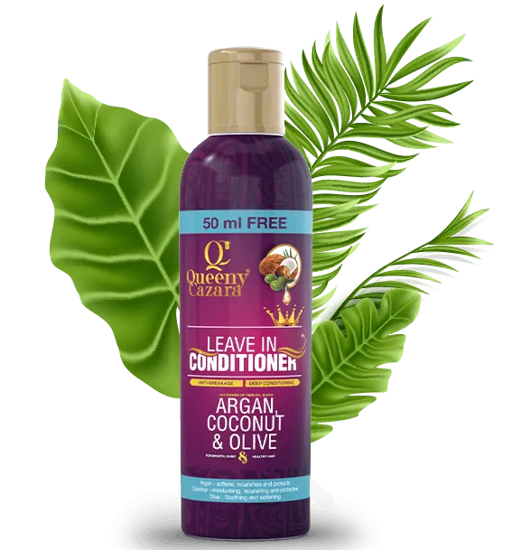 Queeny Cazara Argan, Coconut & Olive Oil Leave-In Conditioner – 250ml