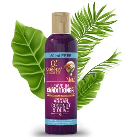 Queeny Cazara Argan, Coconut & Olive Oil Leave-In Conditioner – 250ml