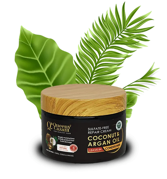 Queeny Cazara Coconut & Argan Oil Leave-In Conditioner – 300ml