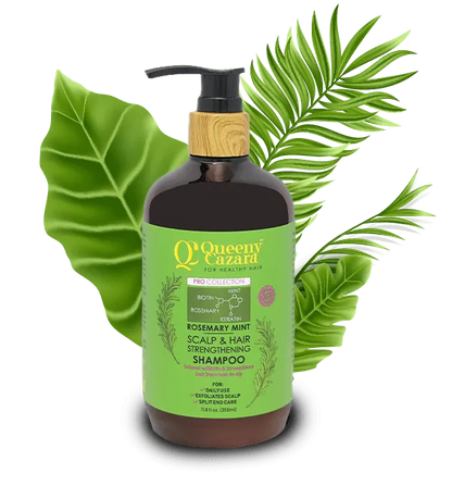 Queeny Cazara Rosemary Mint Scalp & Hair Strengthening Shampoo – 350ml