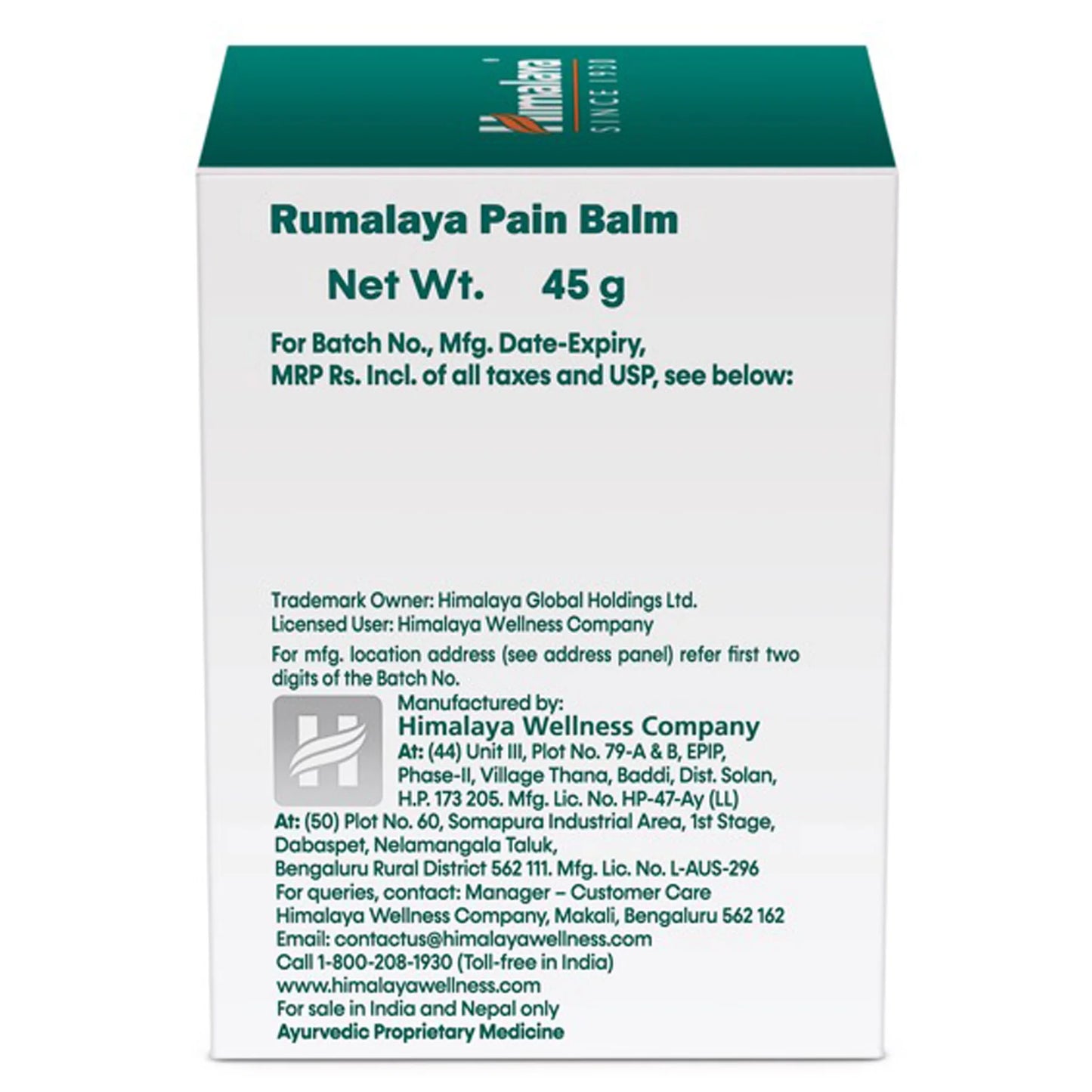 Himalaya Rumalaya Pain Balm