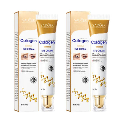SADOER collagen anti-wrinkle eye cream, anti-aging, reducing dark circles, brightening and moisturizing the skin around the eyes