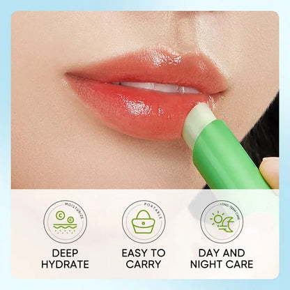 Sadoer Aloe Vera Lip Balm Nourishes, Moisturizes, and Softens, Prevents Dryness and Repairs Lips, Gentle and Non-Irritating