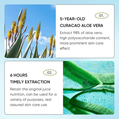Sadoer Aloe Vera Lip Balm Nourishes, Moisturizes, and Softens, Prevents Dryness and Repairs Lips, Gentle and Non-Irritating
