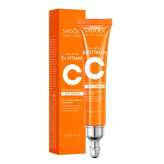 SADOER 5X Vitamin C Nicotinamide Firming Repairing Eye Cream Anti Dark Circles Eyes Bags Remover
