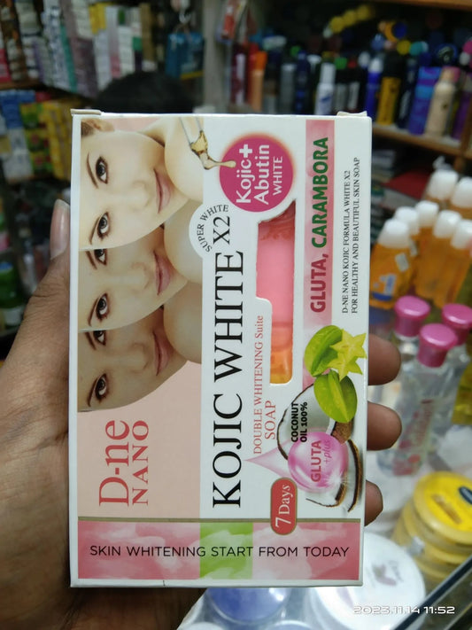 D-Ne Nano Kojic White Gluta Carambora Arbutin Soap (160g)