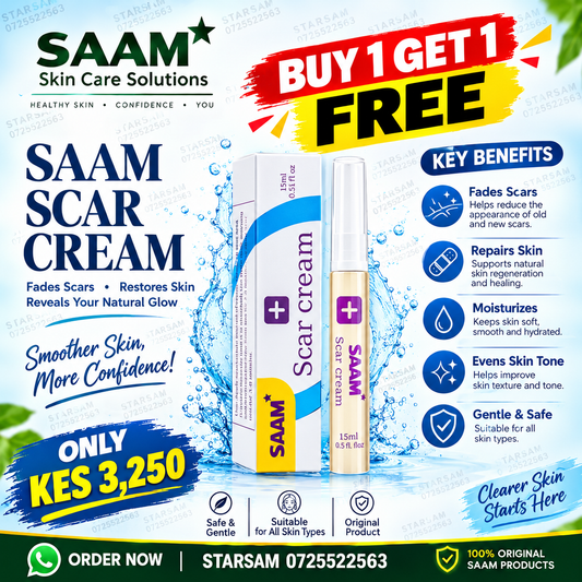🔥🔥BUY 1 GET 1 EXTRA FREE Saam Scar Cream — Fade Old & New Scars, Dark Marks & Keloids Fast | Clinically Proven Formula