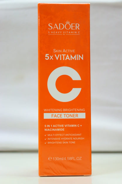 Sadoer 5 in 1 Active Vitamin C + Niacinamide Face Toner