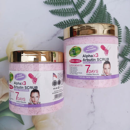 Veetgold Alpha Arbutin Face & Body Scrub