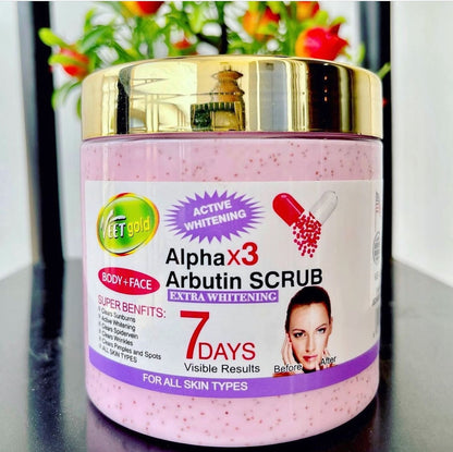 Veetgold Alpha Arbutin Face & Body Scrub