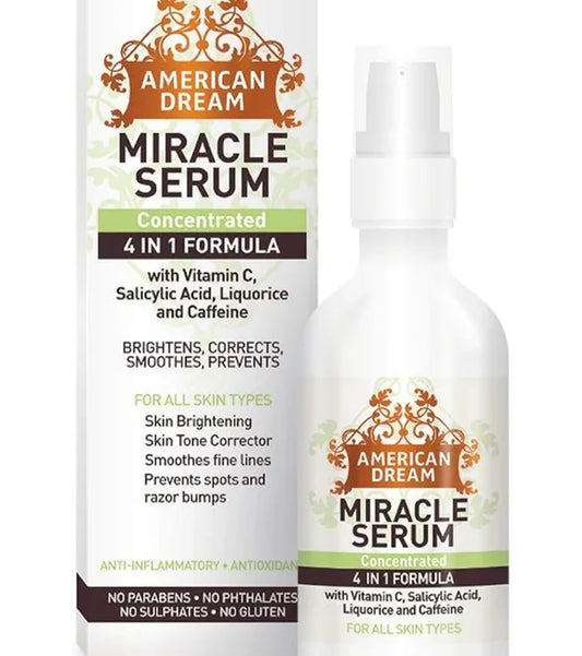 AMERICAN DREAM All-Natural 4-in-1 Concentrated Brightening Skin Serum for Face and body