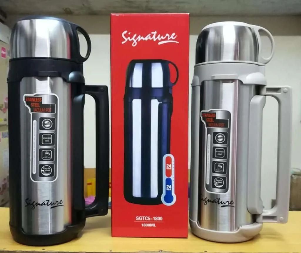 Signature stainless flask