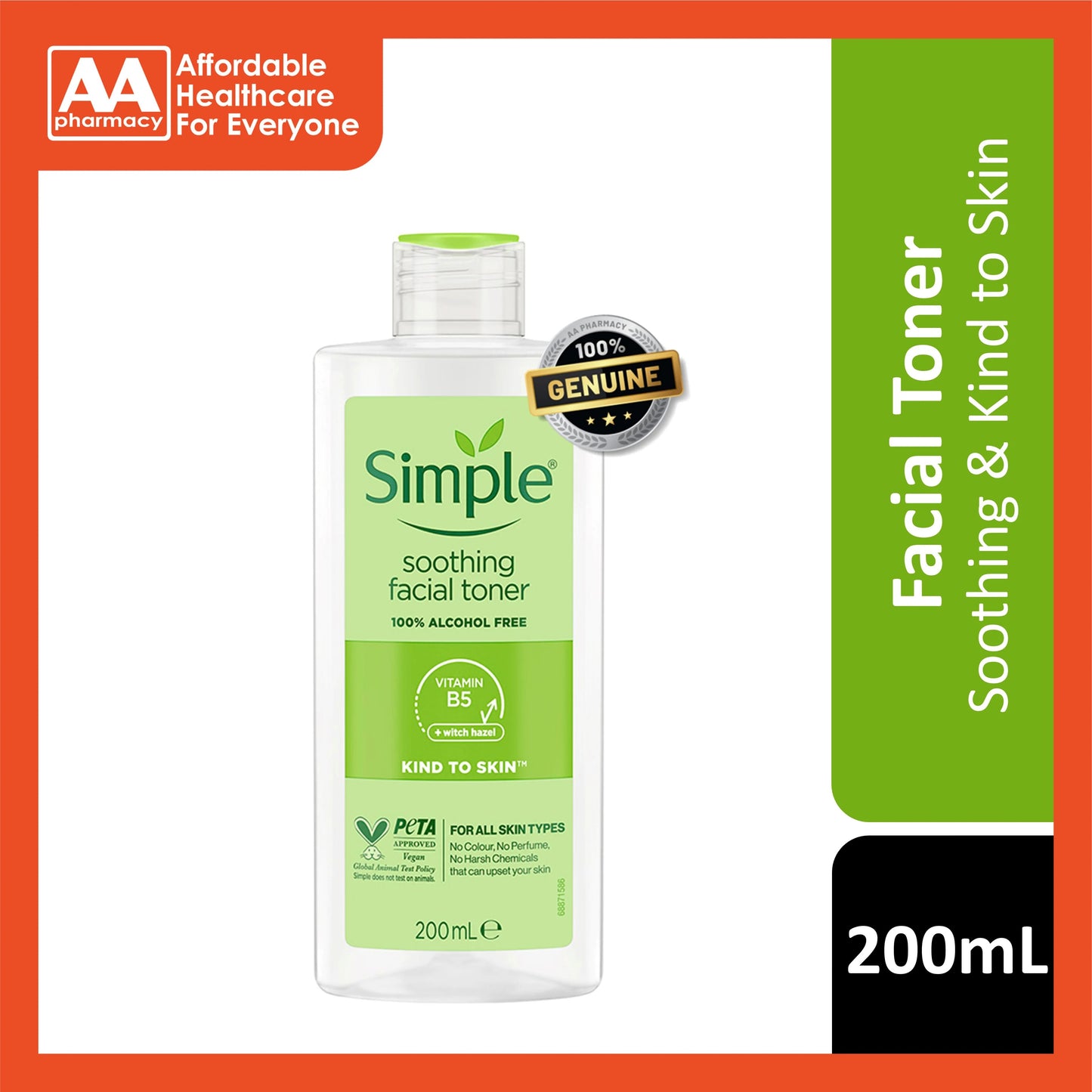 Simple Soothing Facial Toner