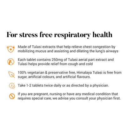 Himalaya Tulasi – Respiratory Wellness (60 Tablets)