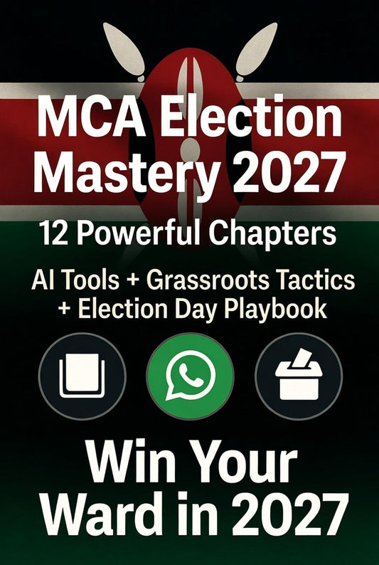 MCA Election Mastery 2027 - A must have Guide to all Candidates and Agents 1.0