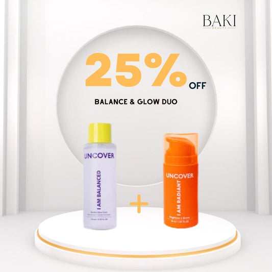 Uncover Toner + Baobab glow c serum