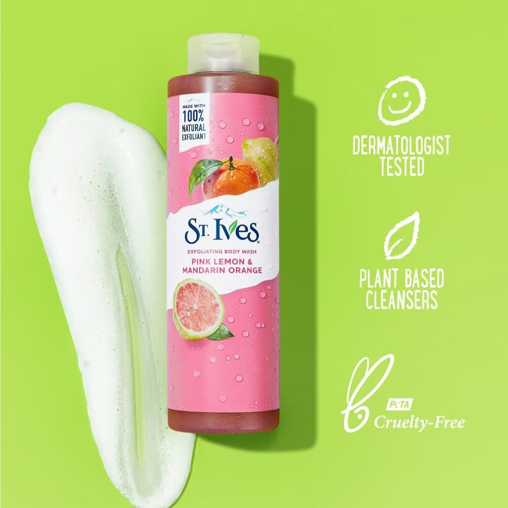 St. Ives Pink Melon & Mandarin Orange Exfoliating Body Wash