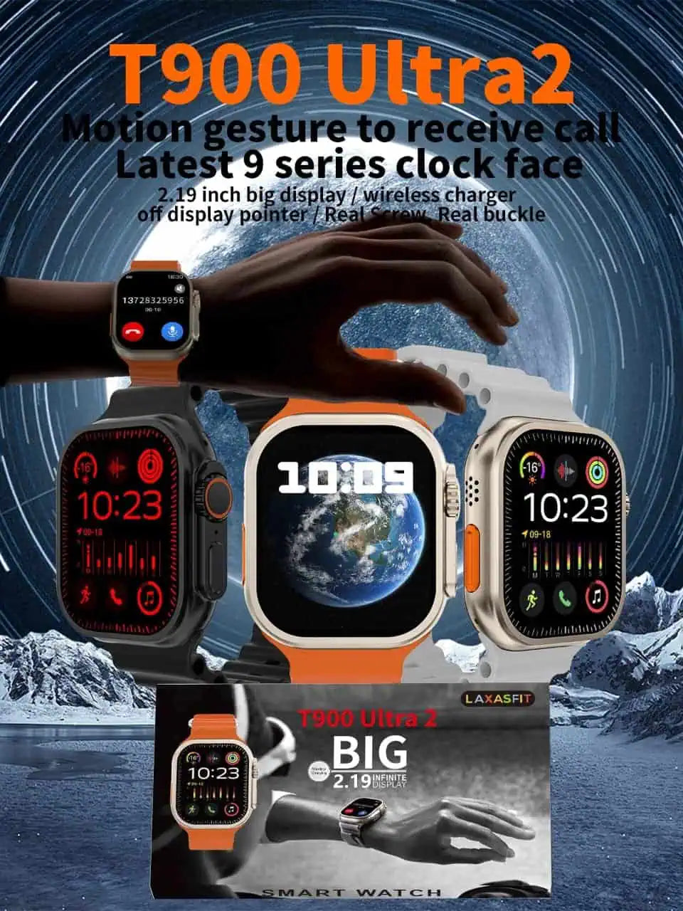 T900 Ultra Big Screen Smart Watch