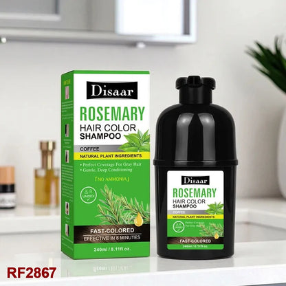 Disaar Rosemary Hair Color Shampoo – Natural-Looking Color with Nourishing Care (240ml)