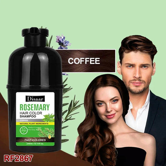 Disaar Rosemary Hair Color Shampoo – Natural-Looking Color with Nourishing Care (240ml)