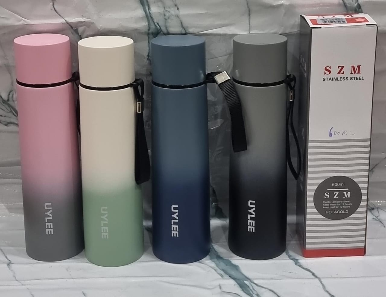 UYLEE 600ml Double Wall Stainless Steel Thermocup – Leak-Proof, Travel-Friendly, Keeps Drinks Hot & Cold