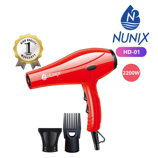 🔥 LIMITED DEAL — NUNIX HD-01 Professional Hair Dryer | 2200W + Smooth & Shiny Results + Fast Drying | KSh 2450