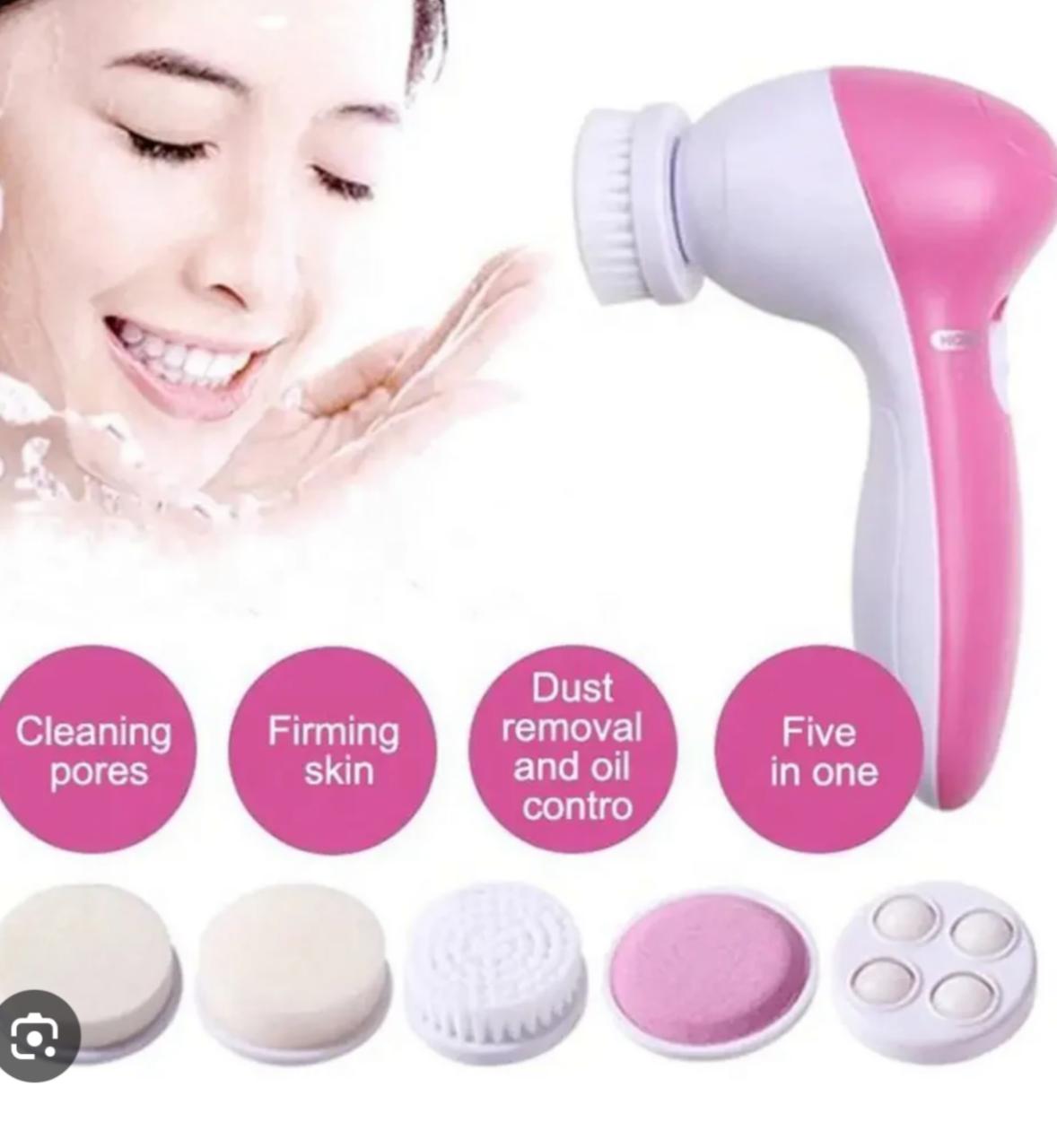 🔥 LIMITED DEAL — 5-in-1 Facial Cleansing Brush System | Deep Cleanse + Exfoliate + Makeup Removal + Massage + Body Use | KSh 1550