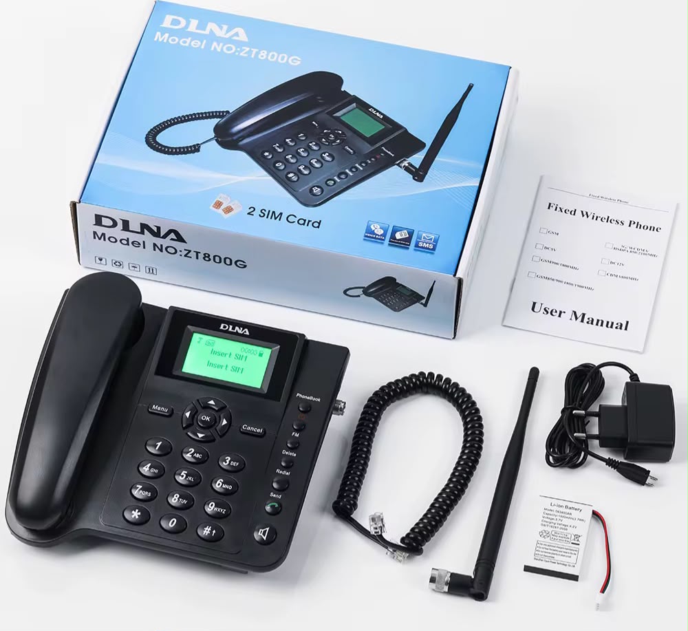 🔥 LIMITED DEAL — DLNA ZT600G Wireless Desktop Phone Dual SIM | Voice & Call Recording + FM Tuner + SMS + Hands-Free Speaker + Rechargeable | KSh 5200