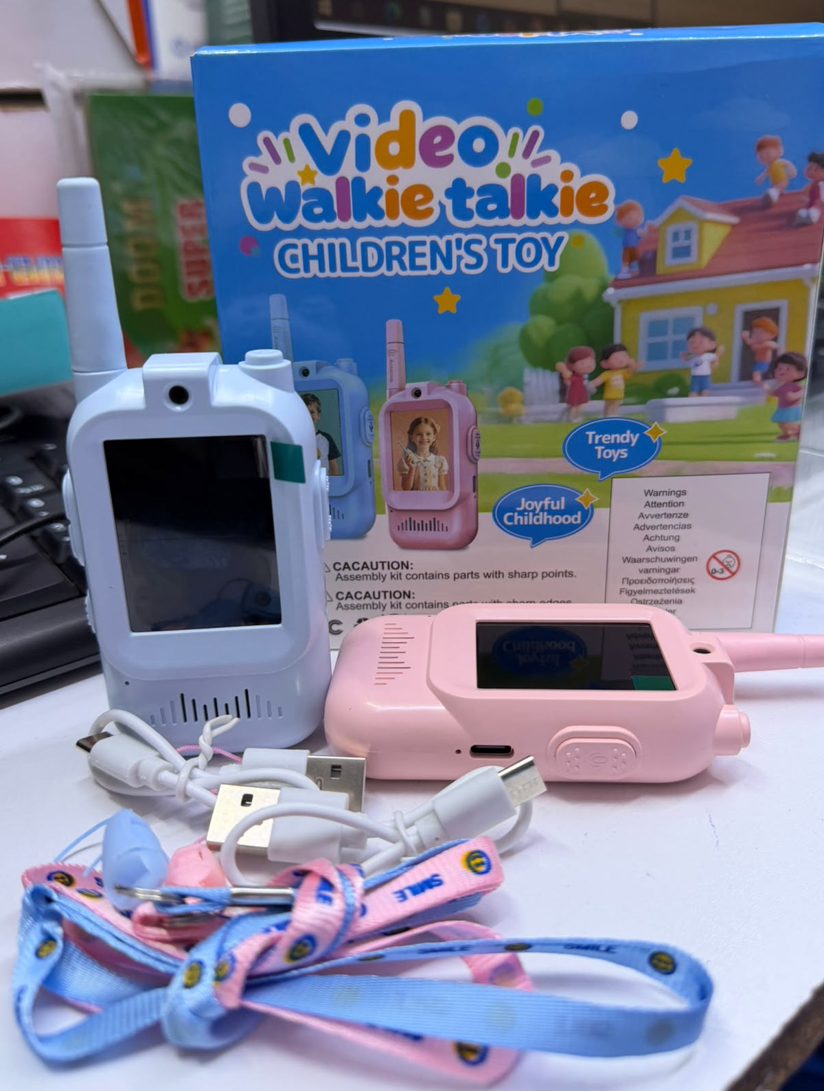 🔥 LIMITED DEAL — Kids Video Walkie Talkie Set (2 Devices) | Two-Way Video + Audio + Built-In Screen & Camera + USB-C | Ages 3–12 | KSh 4500