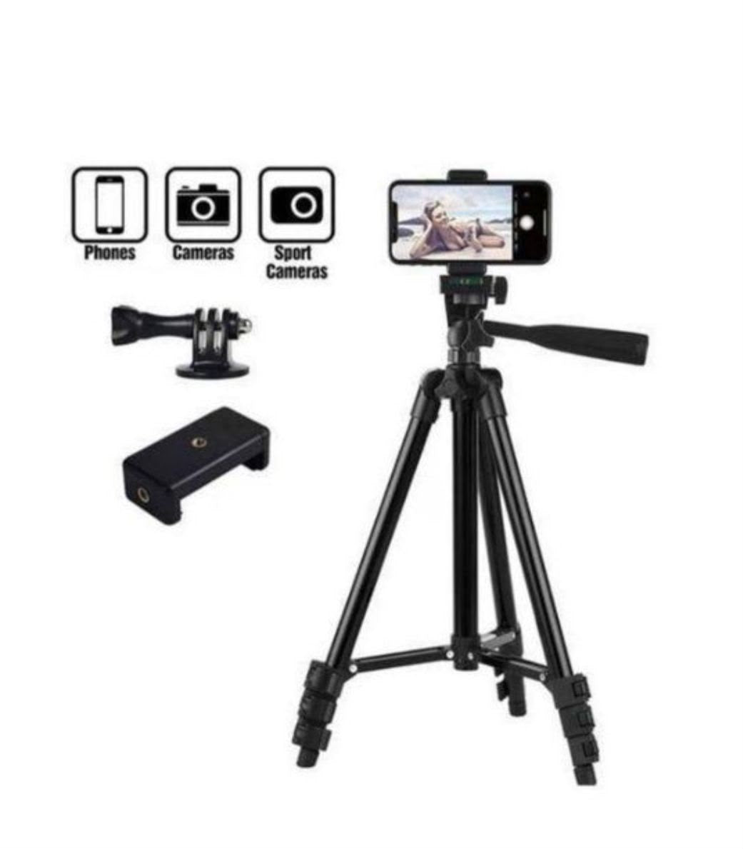 3120A Mini Tripod | Adjustable Height + 3-Way Pan Head + Phone Holder | KSh 1,500