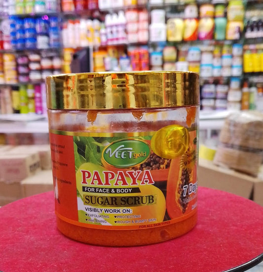 Veet Gold Papaya Face & Body Sugar Scrub