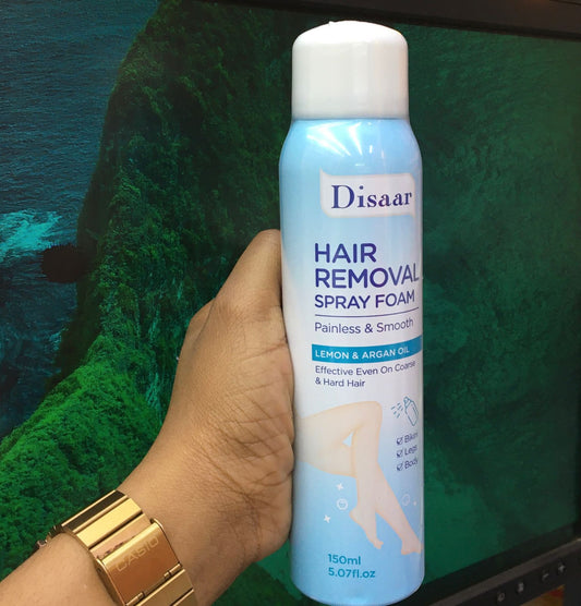 Disaar Hair Removal Spray Foam – Lemon & Argan Oil