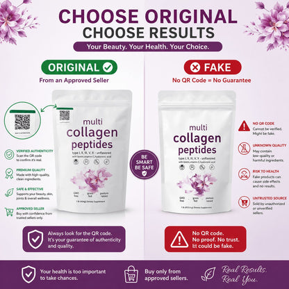 Original multi Collagen Peptides Powder with QR CODE