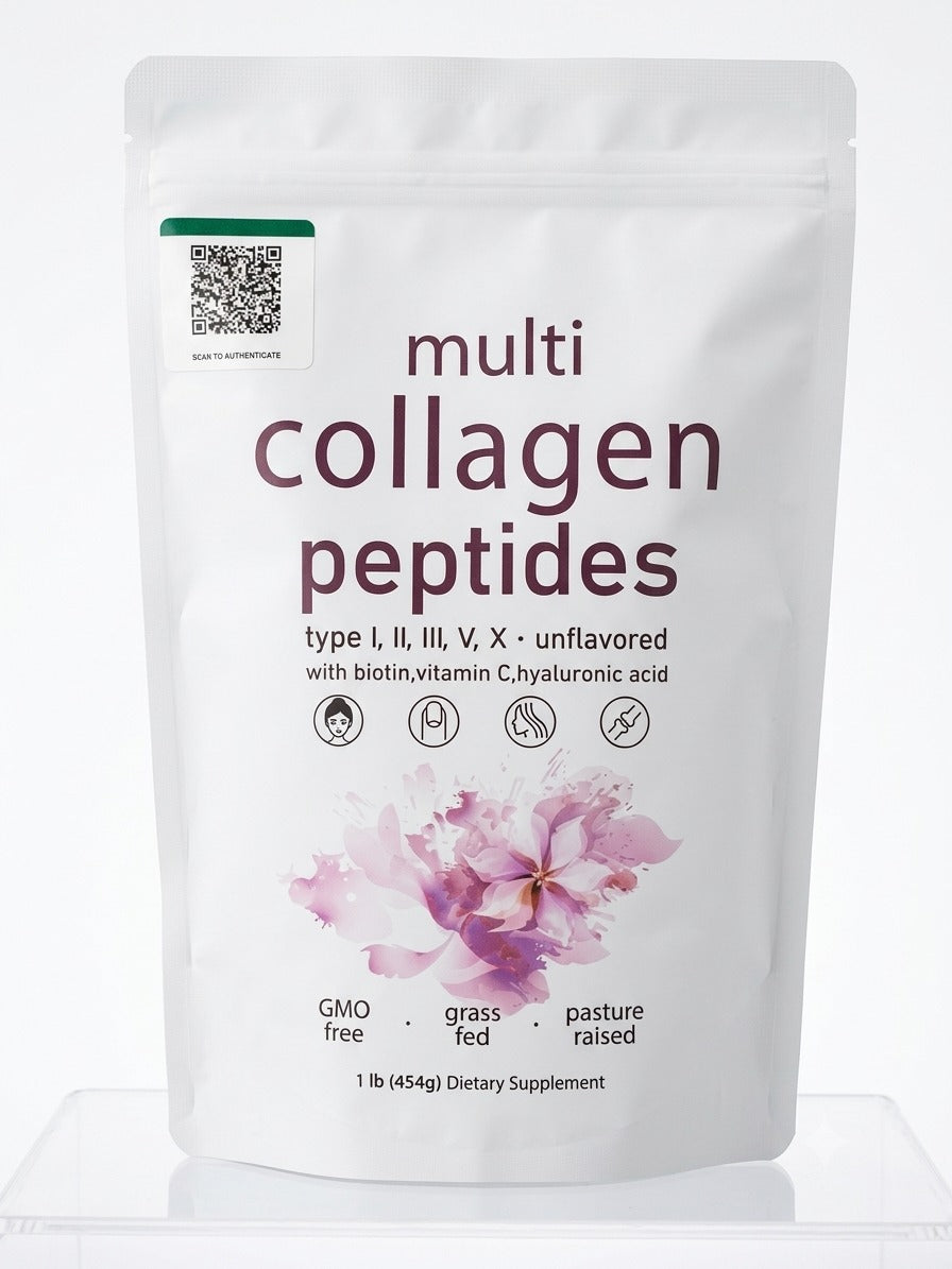 Original multi Collagen Peptides Powder with QR CODE