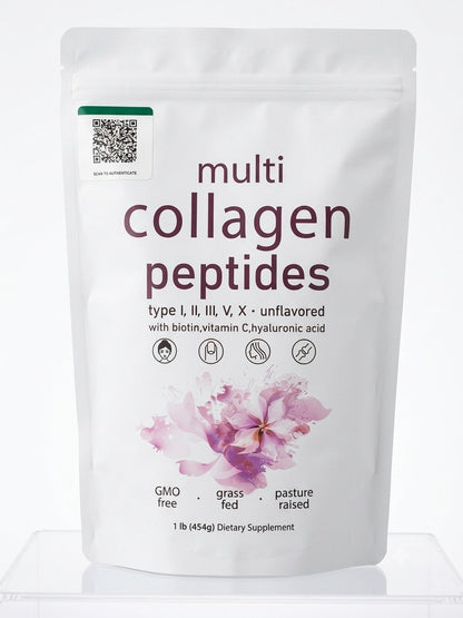 Original multi Collagen Peptides Powder with QR CODE
