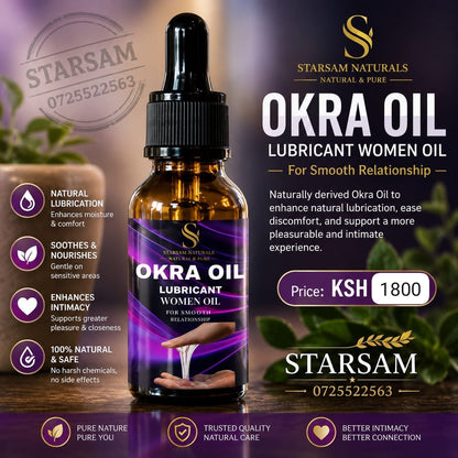 🔥 LIMITED DEAL — Okra Oil Natural Intimate Lubricant | Comfort + Pleasure + Gentle Formula | KSh 1,800 1 (