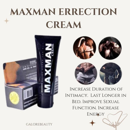 Maxman Max Male Penis Enlargement Oil Products Increase XXL Cream Big Dick Sex Cream for Men Sexual Products 50g