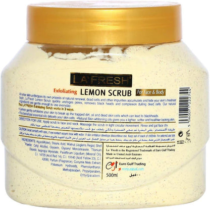 La Fresh Lemon Face Scrub (500ml)