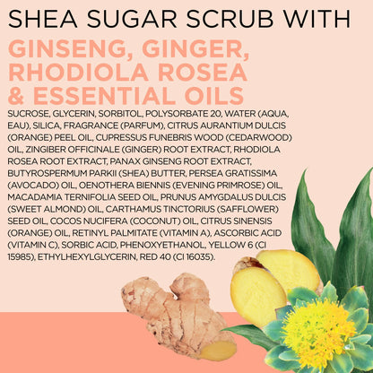 Dr Teal’s Shea Sugar Body Scrub with Ginger, Ginseng & Essential Oils