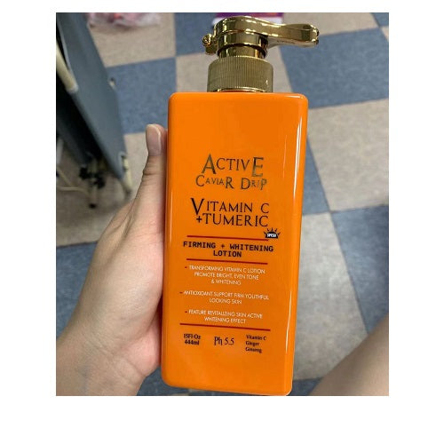Active Caviar Drip Vitamin C & Turmeric Firming Whitening Lotion SPF 50
